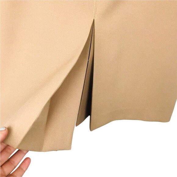 Znazzie Classic Open Front Tan Blazer and Matching Open Back Skirt  women Size M - Picture 16 of 16